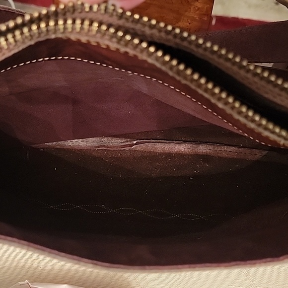 Frye Handcrafted Handbag Burgundy Vintage - Picture 6 of 12